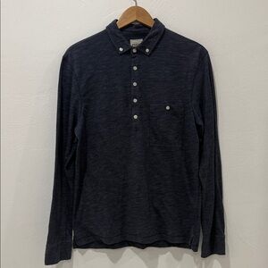 Fossil Dark Blue Casual Button Down Shirt
